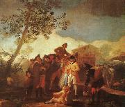 Francisco de Goya Blind Man Playing the Guitar Sweden oil painting reproduction